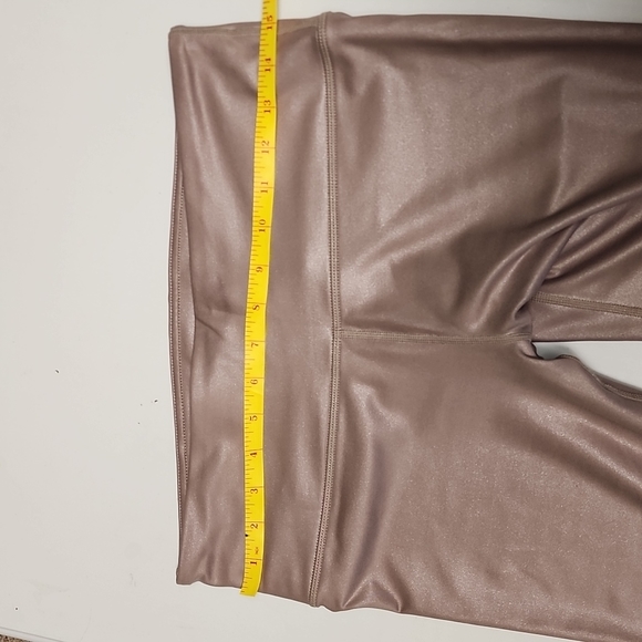 Athleta Shine Taupe Leggings, Size MP - Picture 5 of 7
